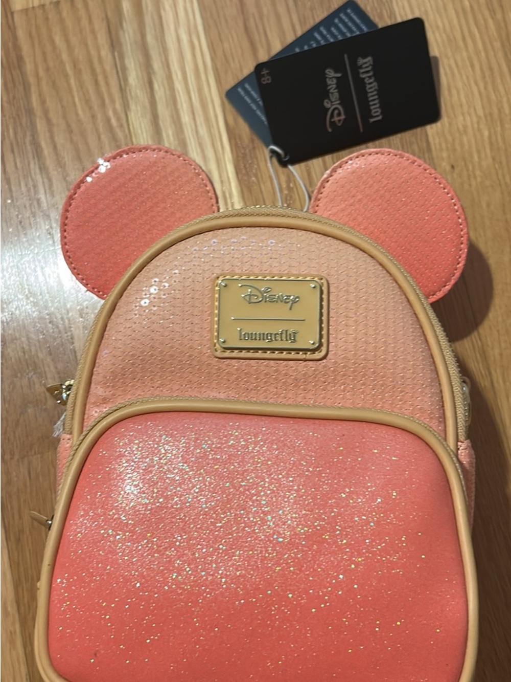 Loungefly Mickey Mouse Ears Ombre Sequin Convertible Mini Backpack